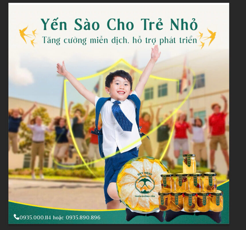 Nâng cao hệ miễn dịch cho bé yêu khi thời tiết thay đổi với yến sào 2 yen sao cho tre em 1