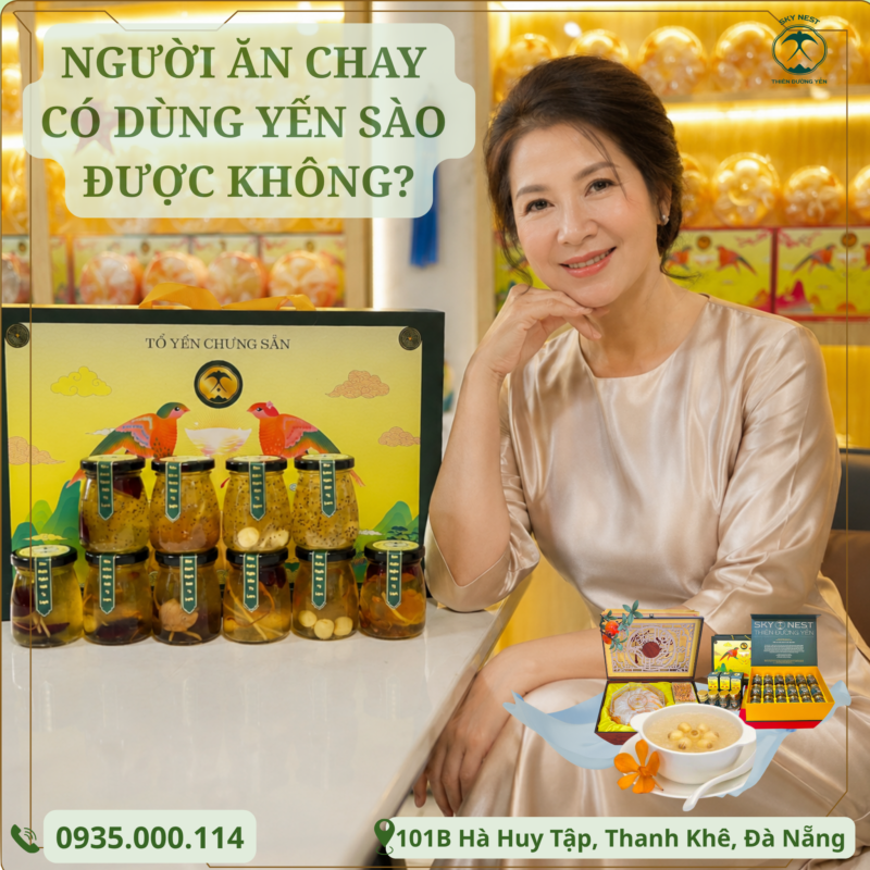 YẾN CHO NGƯỜI ĂN CHAY – LỰA CHỌN DINH DƯỠNG TỪ YẾN SKY NEST ĐÀ NẴNG CHO CUỘC SỐNG KHỎE MẠNH 1 Red and Gold Modern Vietnam Celebration Facebook Profile Picture 1