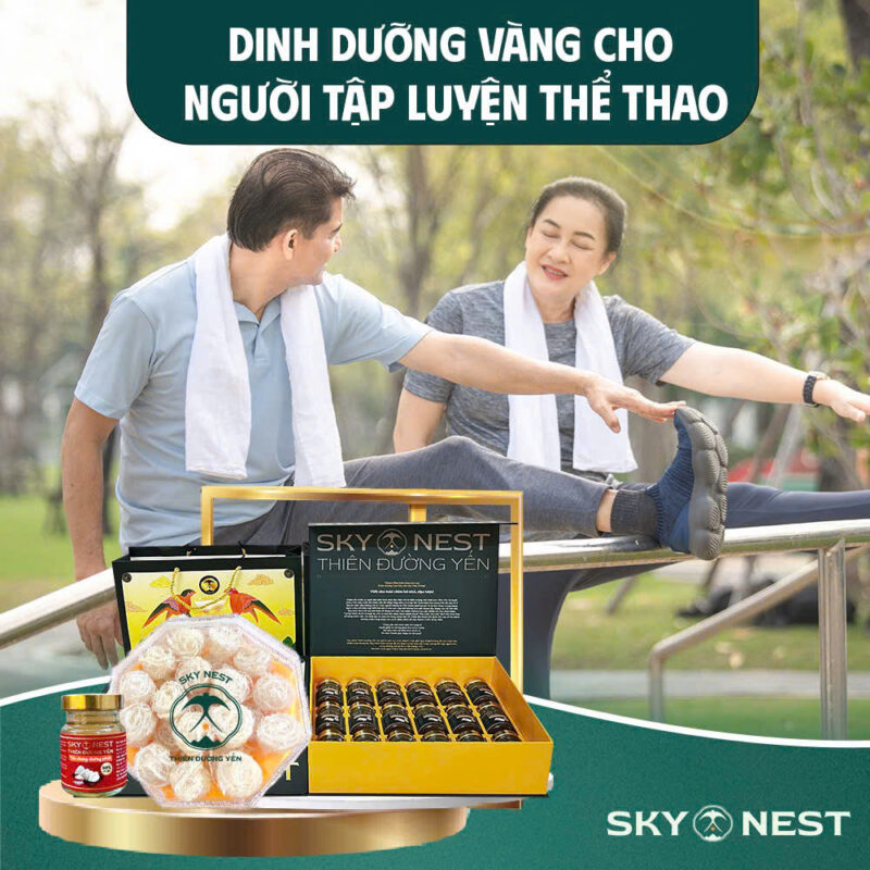 Yến sào cho người chơi thể thao: phục hồi nhanh sau vận động 1 nguoi lon tuoi