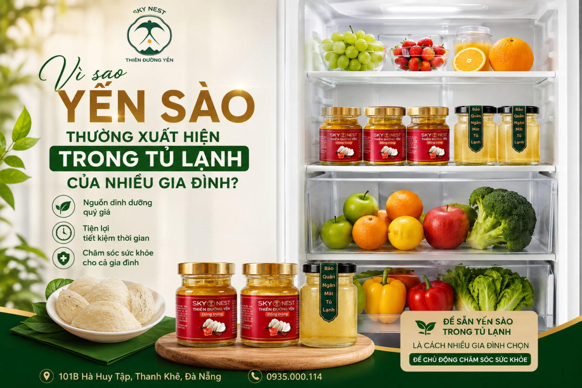 VÌ SAO YẾN SÀO THƯỜNG XUẤT HIỆN TRONG TỦ LẠNH CỦA NHIỀU GIA ĐÌNH? 1 BANNER
