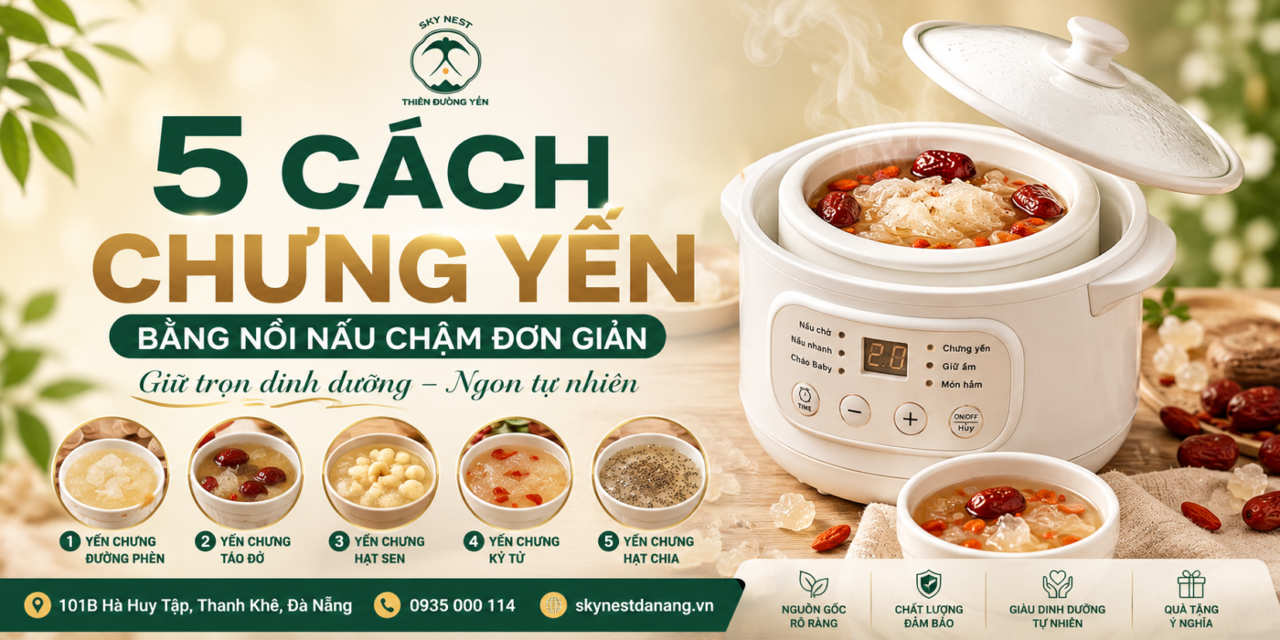 5 CÁCH CHƯNG YẾN BẰNG NỒI NẤU CHẬM ĐƠN GIẢN, GIỮ TRỌN DINH DƯỠNG 1 image 5