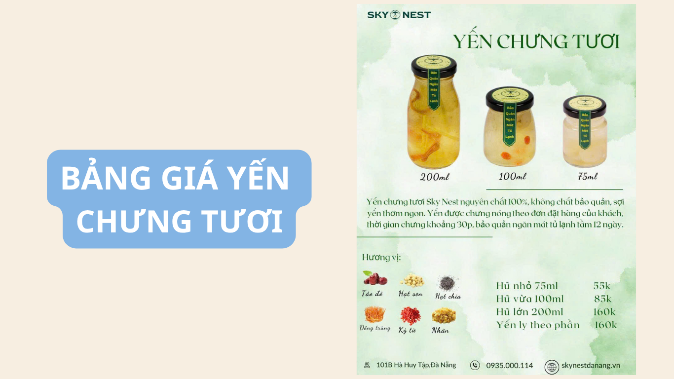 CẬP NHẬT BẢNG GIÁ YẾN SÀO SKY NEST 2026: SẢN PHẨM CHÍNH HÃNG, CHẤT LƯỢNG CAO 10 YEN SAO SKY NEST 10