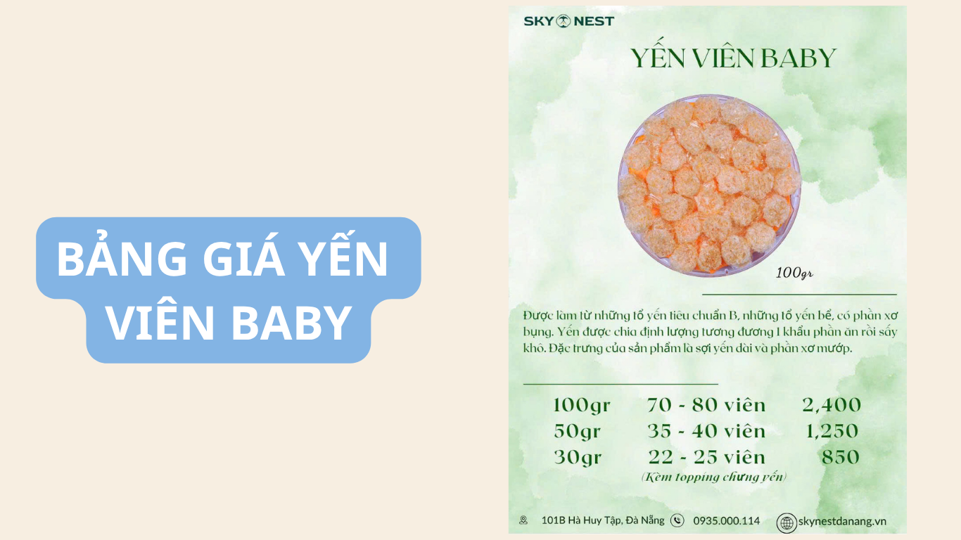CẬP NHẬT BẢNG GIÁ YẾN SÀO SKY NEST 2026: SẢN PHẨM CHÍNH HÃNG, CHẤT LƯỢNG CAO 6 YEN SAO SKY NEST 7