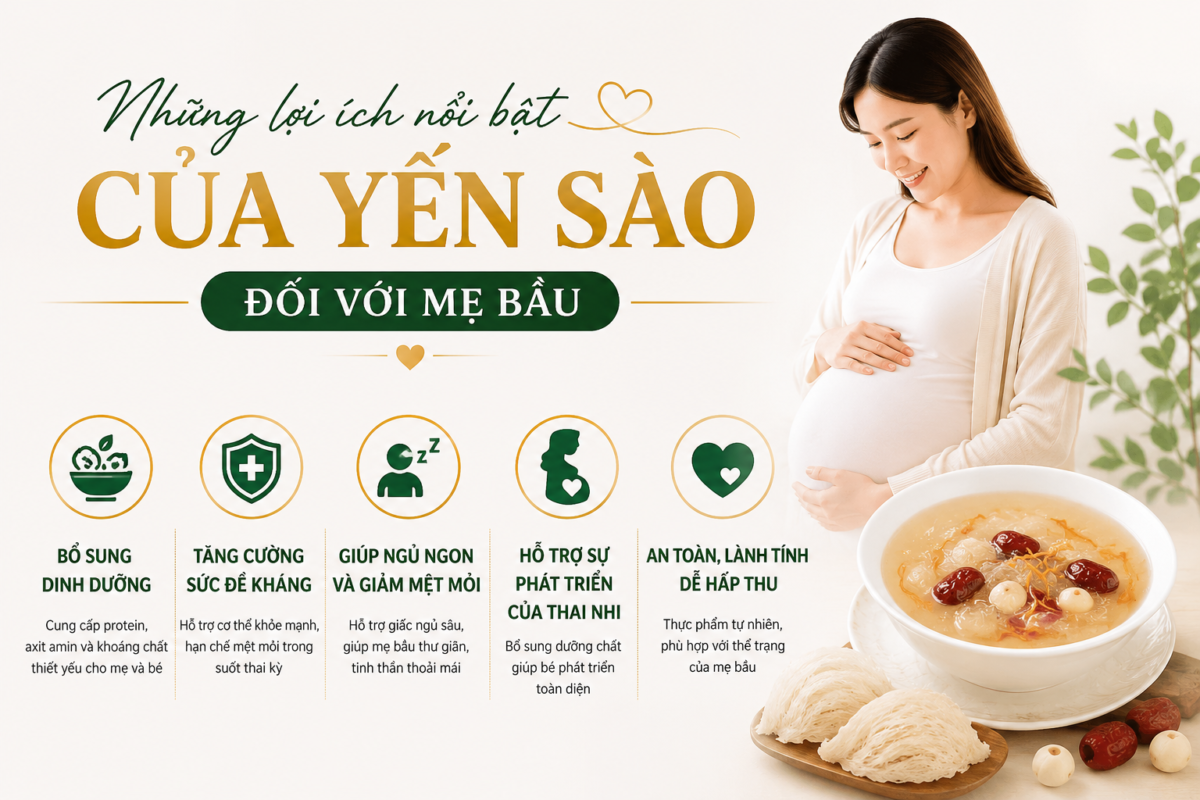 MẸ BẦU ĂN YẾN SÀO – BỔ SUNG DINH DƯỠNG CHO THAI KỲ KHỎE MẠNH 4 image 1