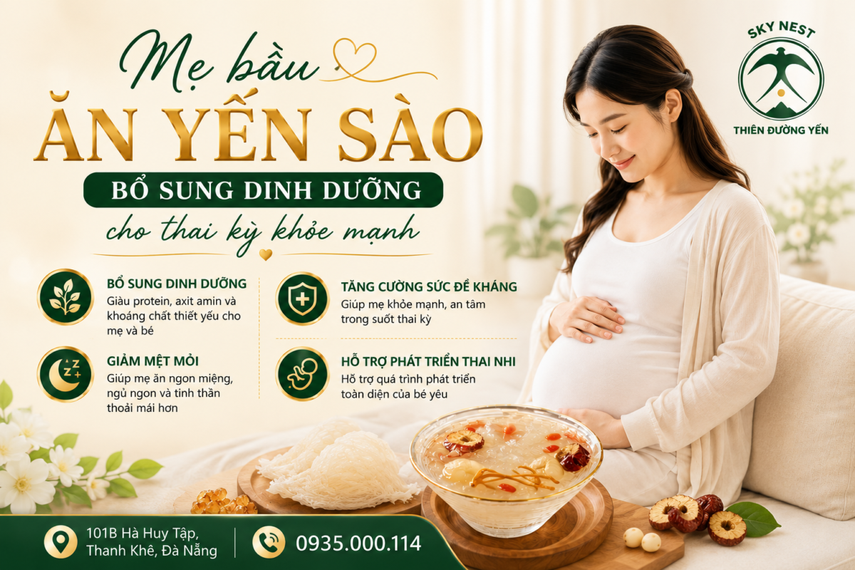 MẸ BẦU ĂN YẾN SÀO – BỔ SUNG DINH DƯỠNG CHO THAI KỲ KHỎE MẠNH 1 image