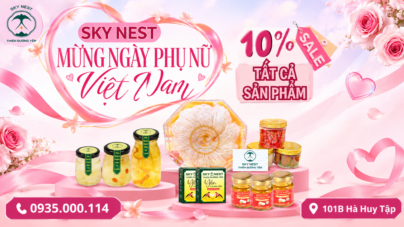 CHÀO MỪNG 20/10 – SKY NEST DÀNH TẶNG ƯU ĐÃI ĐẶC BIỆT CHO PHÁI ĐẸP 1 d8f47b0f 3b0e 4ef0 b3ef 666cba9fab7b